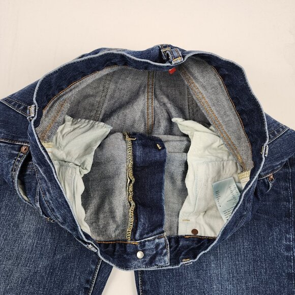 UNIQLO x Japanese JEANS Men 7 Blue Regular Fit Straight Streetwear Denim (32x30) - Picture 5 of 12